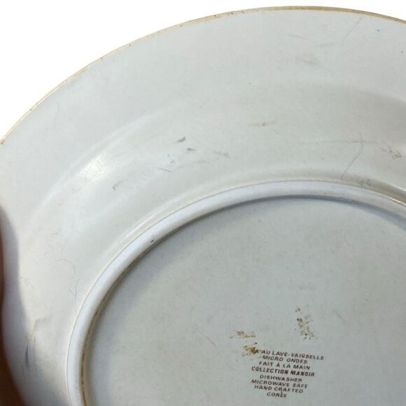 Manoir Plates Collection Hand Crafted Plate Rustic Farmhouse Decor 7.5 Inch - Picture 4 of 9